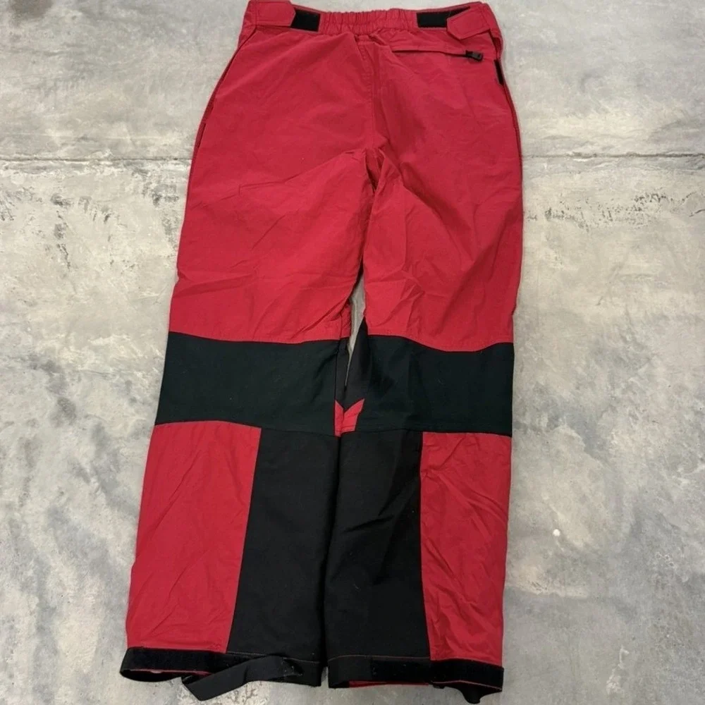 The North Face Extreme Gear Ski Pants Red Black Vintage Mens Snow Trousers‎ 90s